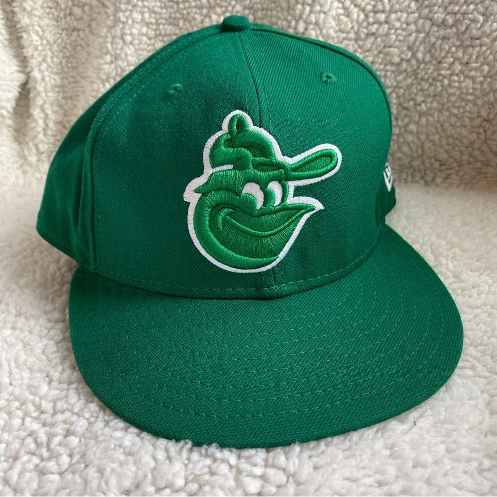 Baltimore Orioles New Era Green ☘️ Fitted Cap 7 1/2 Cooperstown Collection